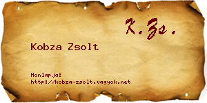 Kobza Zsolt névjegykártya