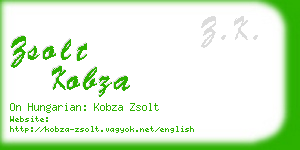 zsolt kobza business card